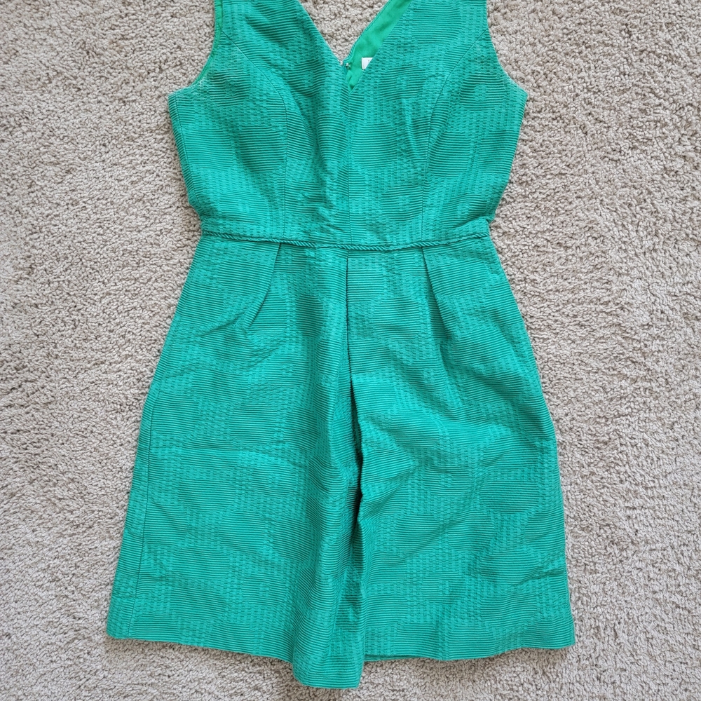 J. Crew Green Sleeveless Sundress